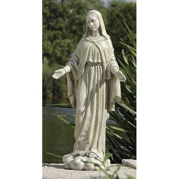 Our Lady Of Grace Garden Statue Peaceful Face Hands